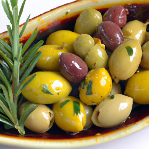 Zesty Lemon & herb Marinated Olives: A Flavorful ​Delight