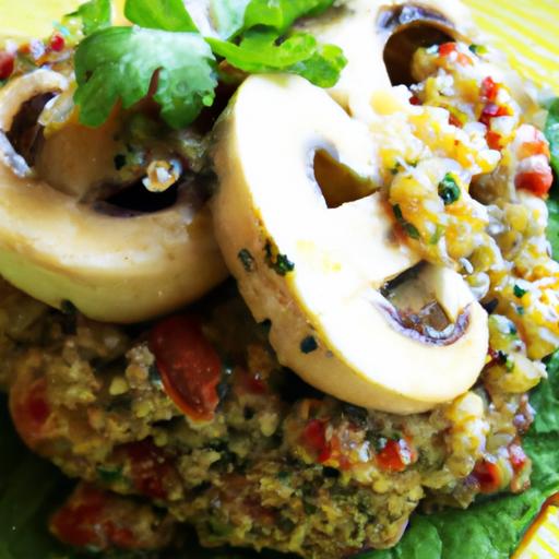 Hearty Tofu & Quinoa Stuffed Mushrooms: A Nutritious Delight