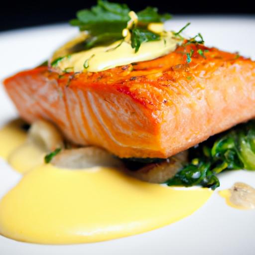 Golden Crispy ‌Salmon ⁢Meet ‍Luxurious Saffron Beurre Blanc