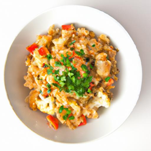 Savor Spanish Cauliflower Rice:⁣ A Flavorful Low-Carb Twist