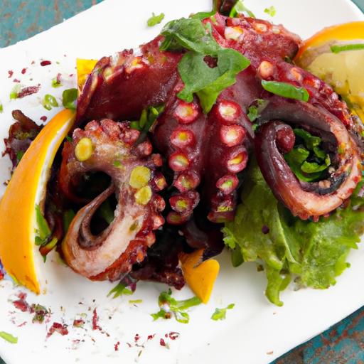 Zesty Grilled Octopus Salad with Citrus Vinaigrette Twist