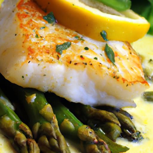 Zesty Baked Halibut with Creamy ‌Lemon ‍Beurre Blanc ⁣sauce