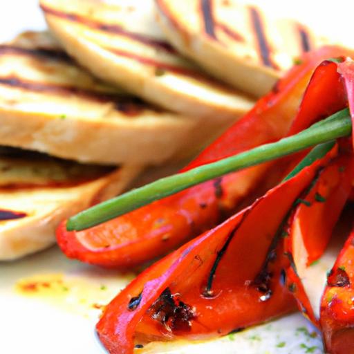 savor the Flavor: Grilled Halloumi with Roasted Red Peppers