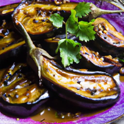 Silky Steamed Eggplant Drizzled with ⁣Garlic Soy Sauce Delight