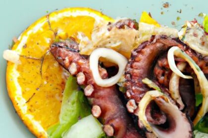 Zesty Grilled Octopus Salad with Citrus Vinaigrette Twist