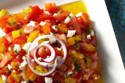 Zesty Pico de Gallo: Fresh Tomatoes & Fiery Serrano Peppers
