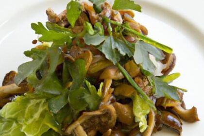 Savor the Flavor: Warm Mushroom Salad with Herb Emulsion