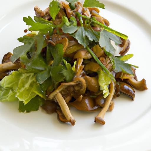 Savor the Flavor: Warm Mushroom Salad with Herb Emulsion