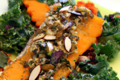 Crunchy Pumpkin Seed-Crusted Tilapia with Sautéed Kale Delight