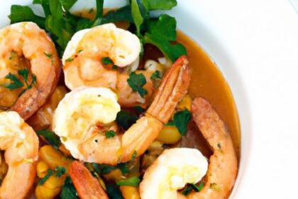 Zesty Lemony Shrimp & Bean Stew: A Flavorful Delight