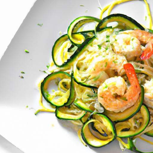 Zesty Keto Shrimp Scampi with Fresh Zucchini Noodles Delight