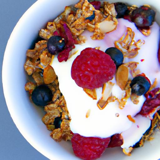 Berry Bliss: Greek Yogurt Parfait with Crunchy Almonds