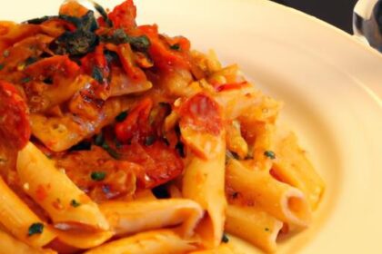 Savor the Flavor: Pasta with Roasted Red Pepper Sauce Delight