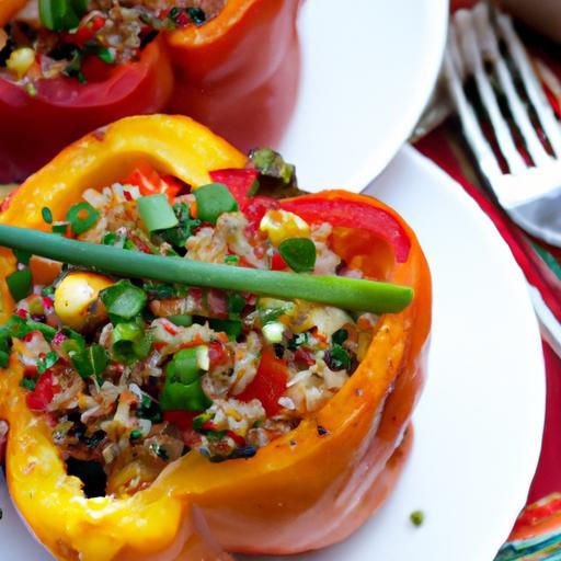Colorful Quinoa-Stuffed Peppers: A Nutritious Delight