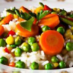 Savoring Arroz Rojo: Colorful Peas & Carrots Delight