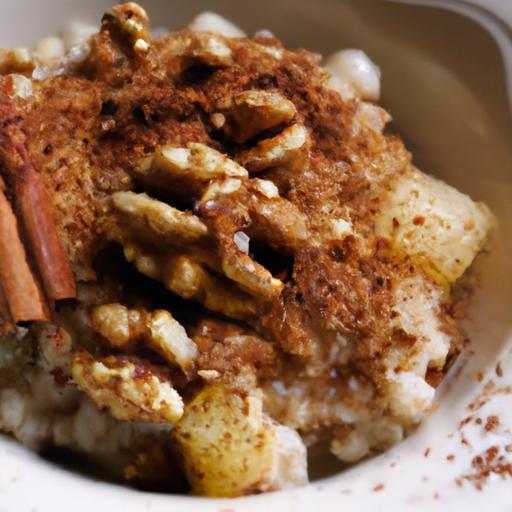 Warm Quinoa Porridge with Walnuts & Cinnamon Delight
