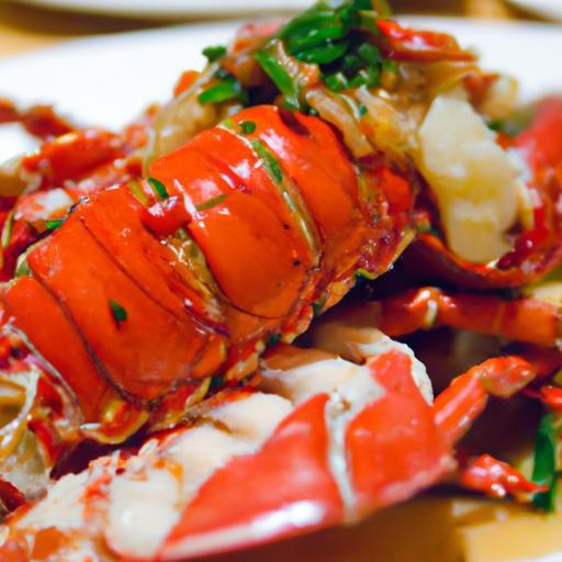 Savor Cantonese Steamed Lobster in Rich Garlic Sauce Delight