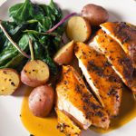 Wholesome Chicken Breast Paired with Roasted Sweet Potatoes