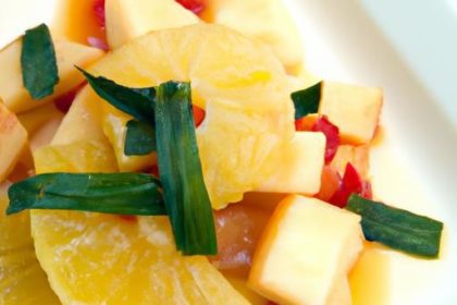 Tangy Delight: Sweet and Sour Tofu with Pineapple Twist
