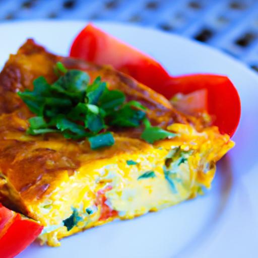 Wholesome Egg White Frittata with Fresh Tomatoes & Herbs