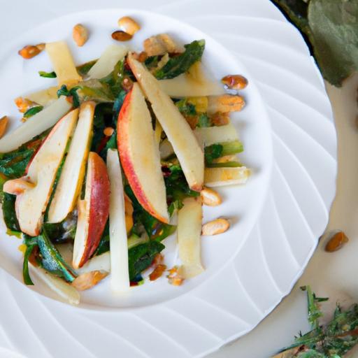 Crunchy Green Apple & Fennel Salad with Toasted Pine Nuts