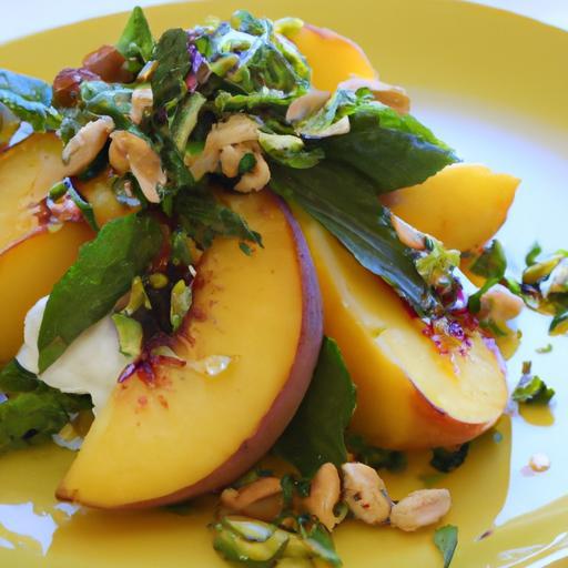 Savor Summer: Grilled Peach & Burrata Salad with Crunchy Pistachios