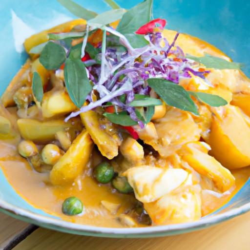 Tropical Twist: Lemongrass Coconut Curry with Eggplant & Mango