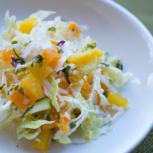 Zesty Shredded Cabbage Salad with Bright Citrus Vinaigrette