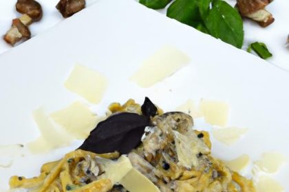 Earthy Elegance: Mushroom & Truffle Oil Tagliatelle Delight