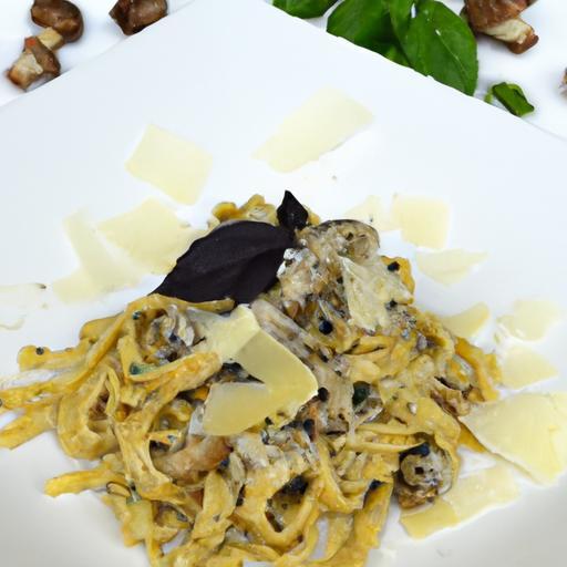 Earthy Elegance: Mushroom & Truffle Oil Tagliatelle Delight