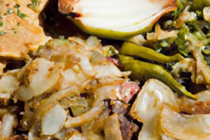 Sizzling Carne Asada with Grilled Onions & Tender Nopales