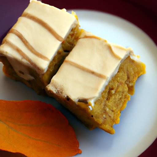 Irresistible Pumpkin Bars with Luscious Cream Cheese⁢ Frosting