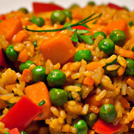 Savoring Arroz Rojo: Colorful Peas & Carrots Delight