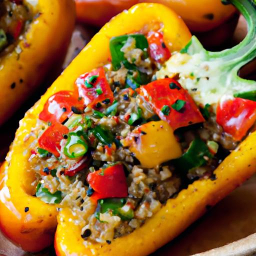 Colorful Quinoa-Stuffed peppers: A Nutritious Delight