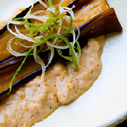 umami Delight: Miso-Glazed Eggplant Topped with Sesame Seeds