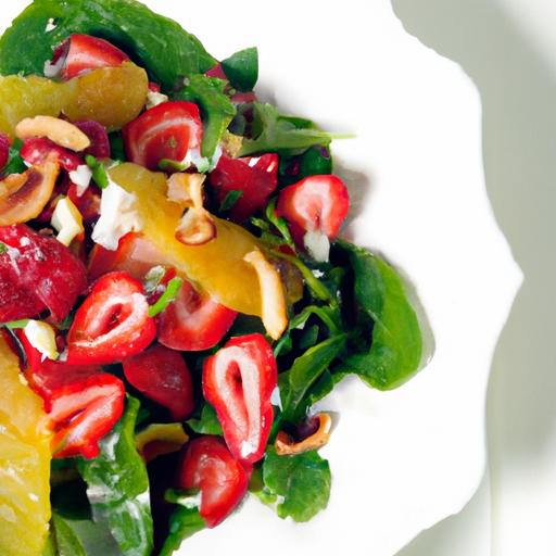 Fresh &​ Fruity:⁤ Strawberry Spinach Salad⁢ with Honey-Lime Zest