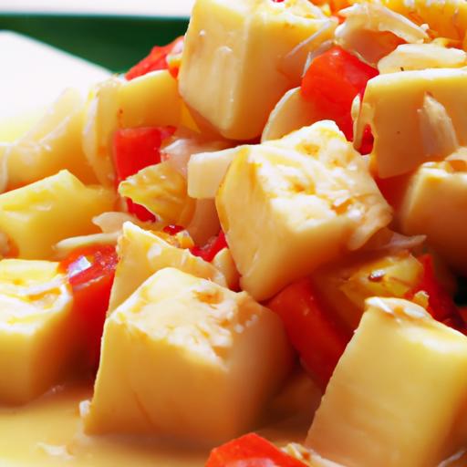 tangy Delight: Sweet and Sour Tofu with Pineapple Twist