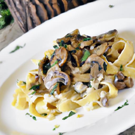 Earthy ‍Elegance: Mushroom & Truffle‍ Oil Tagliatelle​ Delight