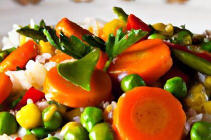 Savoring Arroz Rojo: Colorful Peas & Carrots Delight