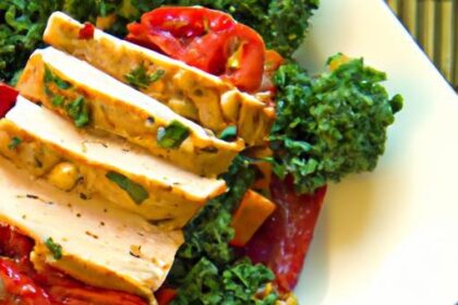 Energize Your Morning: Scrambled Tofu with Kale & Tomatoes