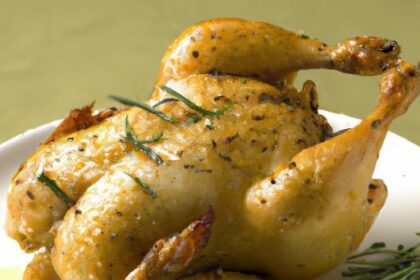 Zesty Roast Chicken with Lemon & Rosemary: A Flavorful Classic