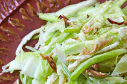 Crisp Asian Cabbage Slaw with Zesty Sesame Dressing Delight