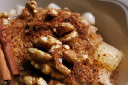 Warm Quinoa Porridge with Walnuts & Cinnamon Delight