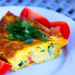 Wholesome Egg White Frittata with Fresh Tomatoes & Herbs