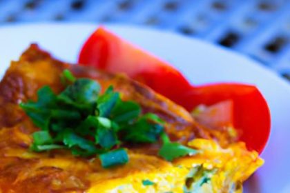 Wholesome Egg White Frittata with Fresh Tomatoes & Herbs