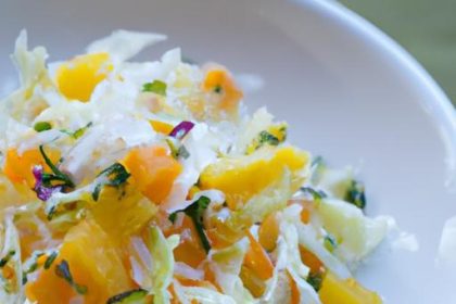 Zesty Shredded Cabbage Salad with Bright Citrus Vinaigrette