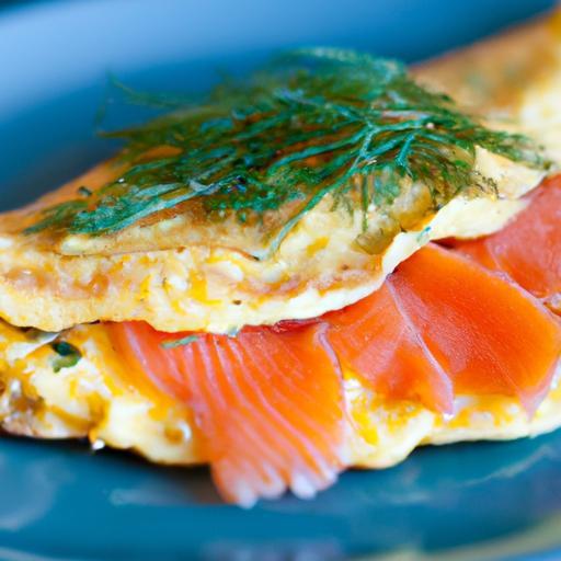 Delightful Smoked Salmon Omelette with Fresh Dill Twist