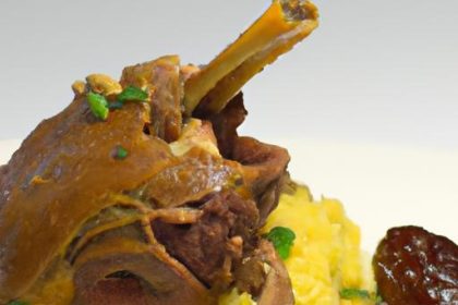 Soulful Braised Lamb Shanks with Dates and Saffron Bliss