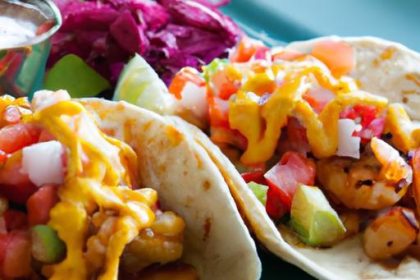 Zesty Shrimp Taco Wrap with Fresh Mango Salsa Delight