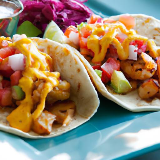 Zesty Shrimp Taco Wrap with Fresh Mango Salsa Delight